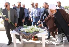 گزارش تصویری مراسم غبار روبی مزار شهدا
